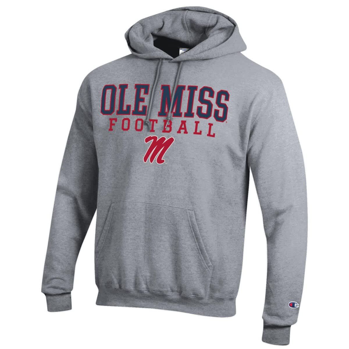 Champion® NCAA Ole Miss Rebels Football Stack Pullover Hoodie | Belk