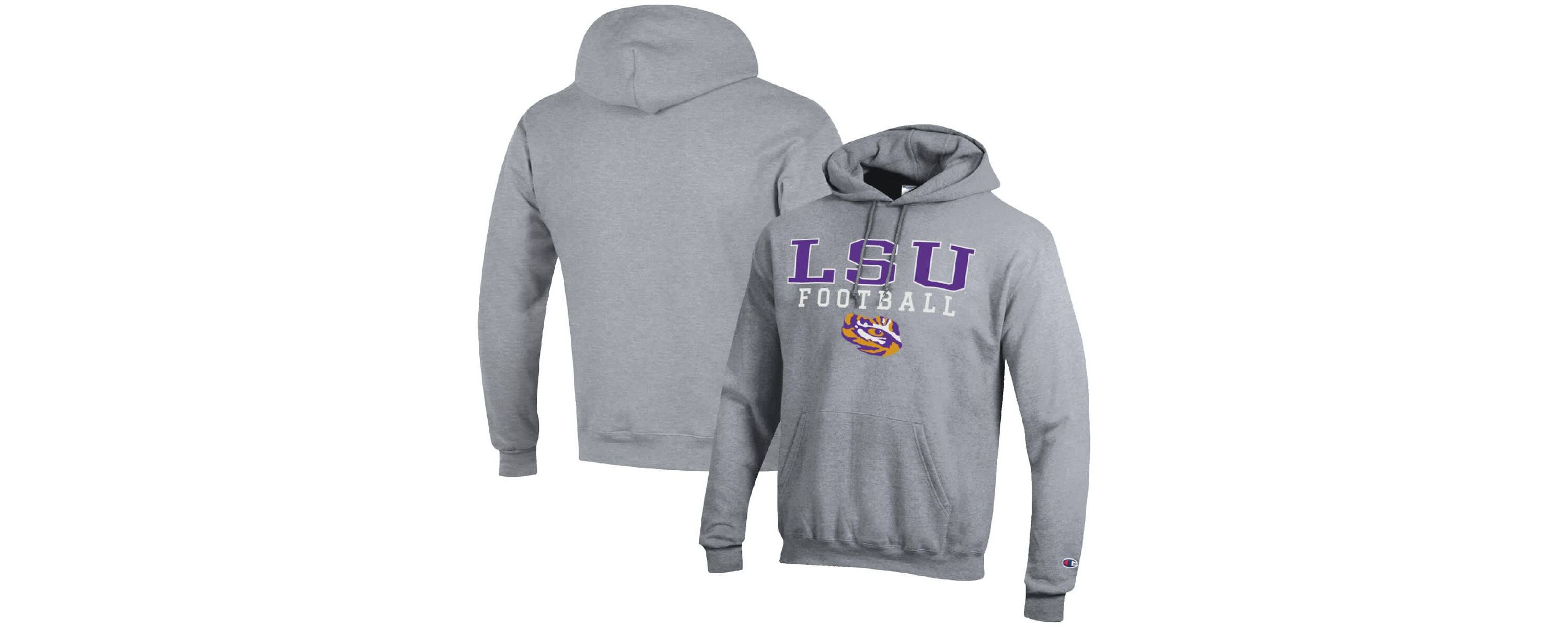 NCAA LSU Tigers Football Stack Pullover Hoodie