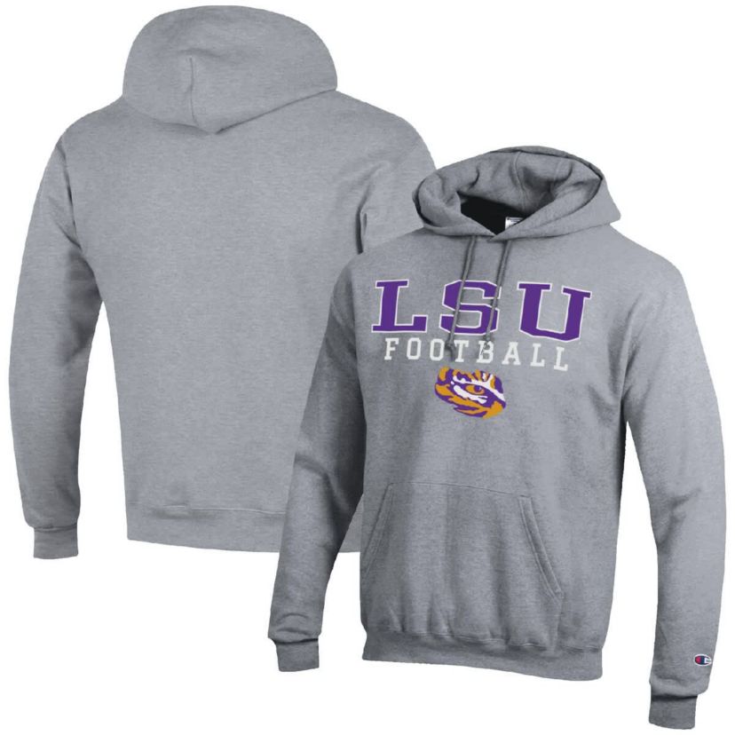 NCAA LSU Tigers Football Stack Pullover Hoodie
