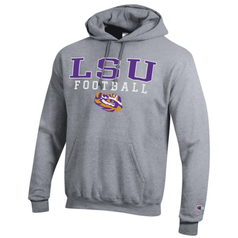 NCAA LSU Tigers Football Stack Pullover Hoodie