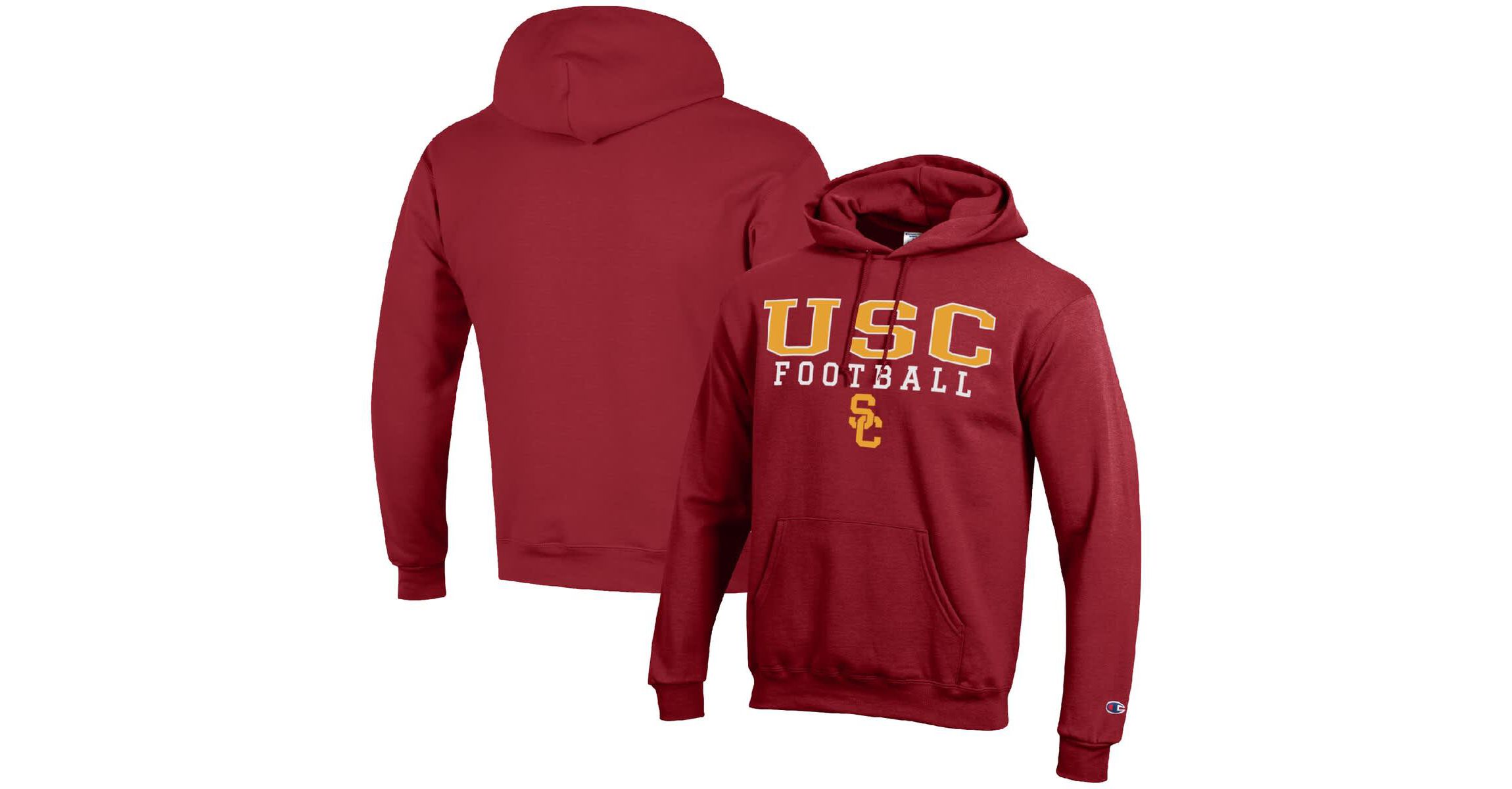 NCAA USC Trojans Football Stack Pullover Hoodie