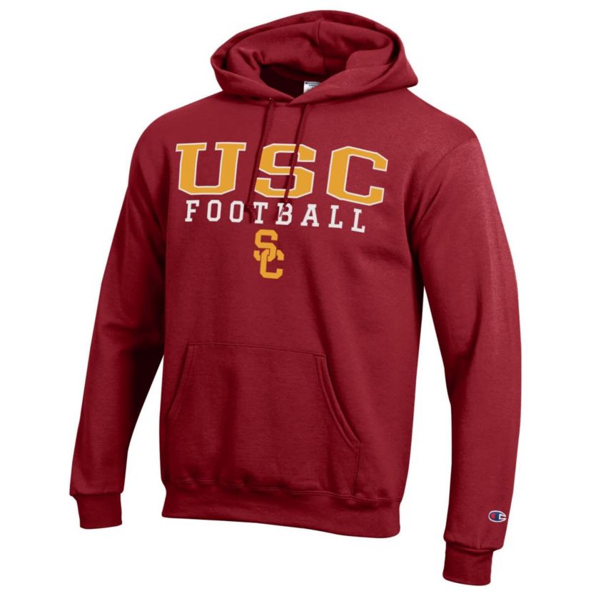 NCAA USC Trojans Football Stack Pullover Hoodie