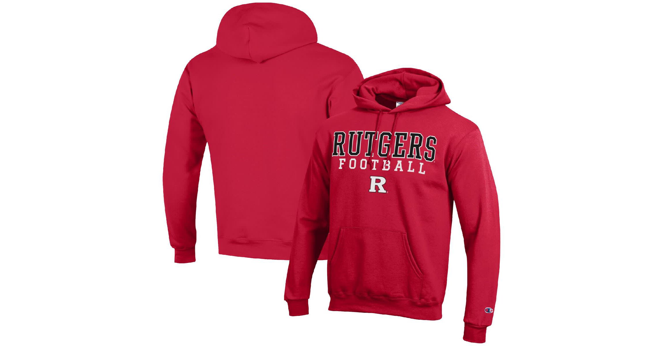 Rutgers Scarlet Knights NCAA Rutgers Knights Football Stack Pullover Hoodie