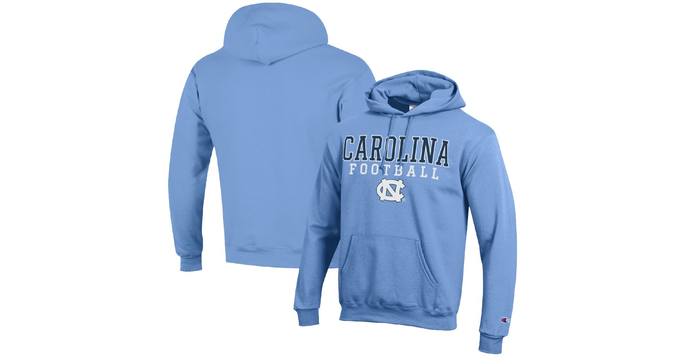 NCAA Carolina North Carolina Tar Heels Football Stack Pullover Hoodie