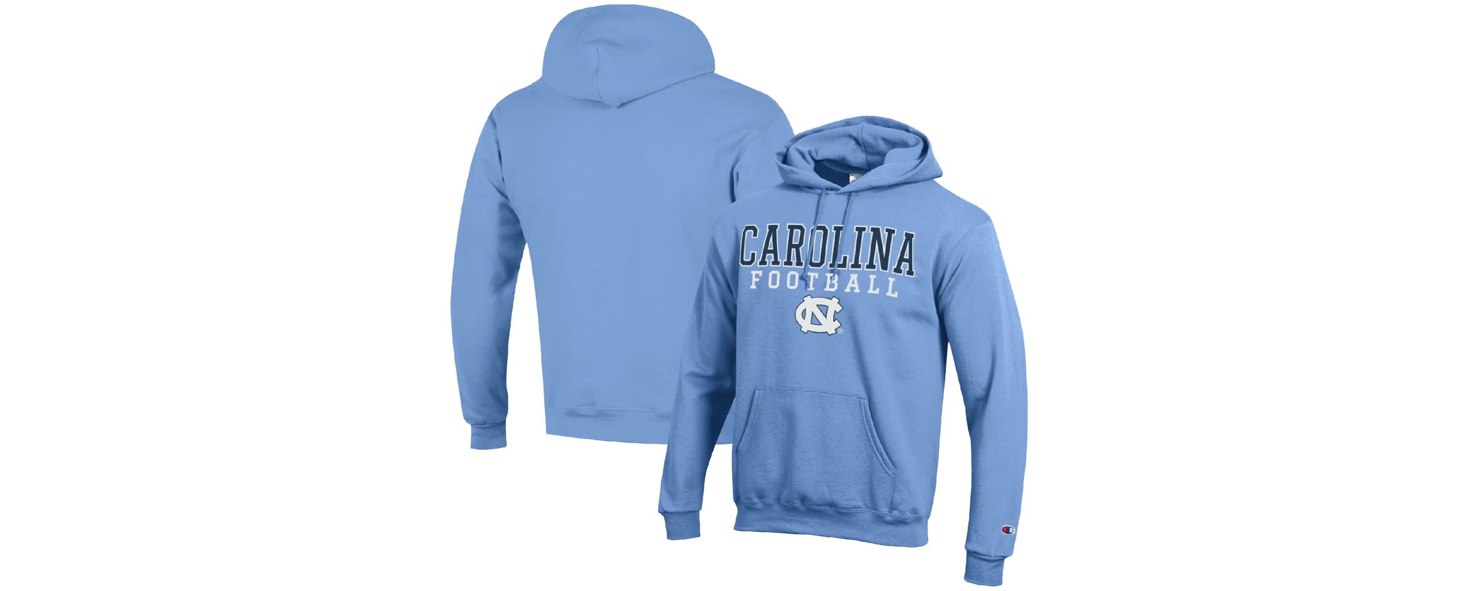 NCAA Carolina North Carolina Tar Heels Football Stack Pullover Hoodie