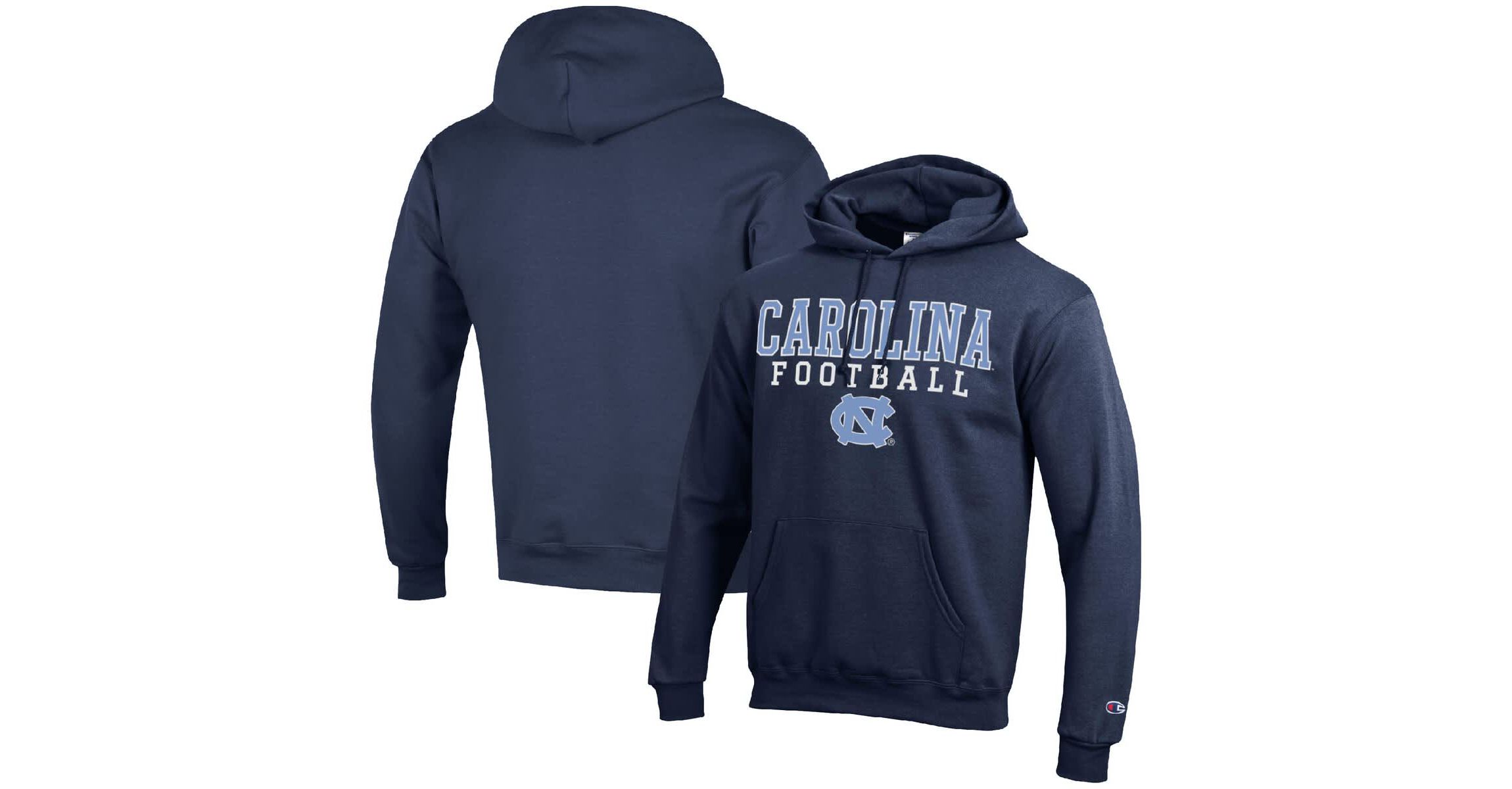 NCAA North Carolina Tar Heels Football Stack Pullover Hoodie