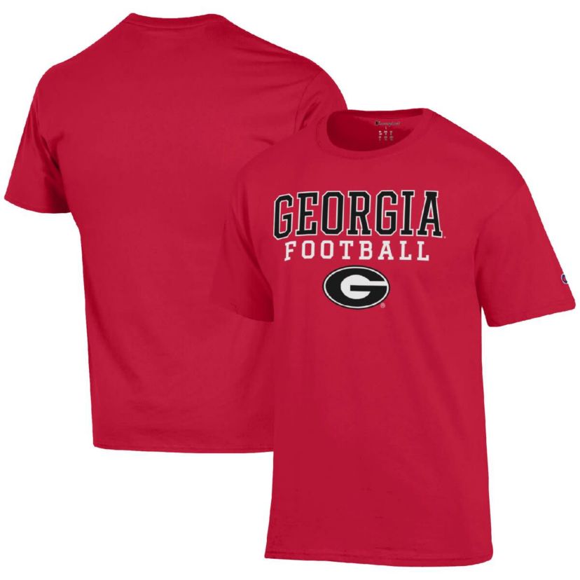 NCAA Georgia Bulldogs Football Stack T-Shirt