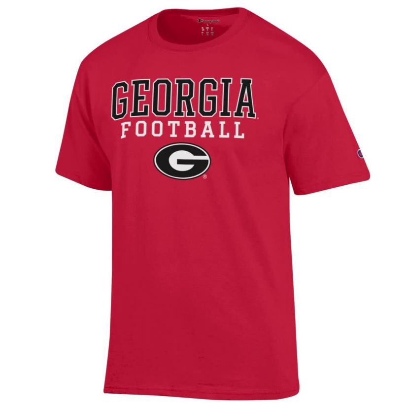 NCAA Georgia Bulldogs Football Stack T-Shirt