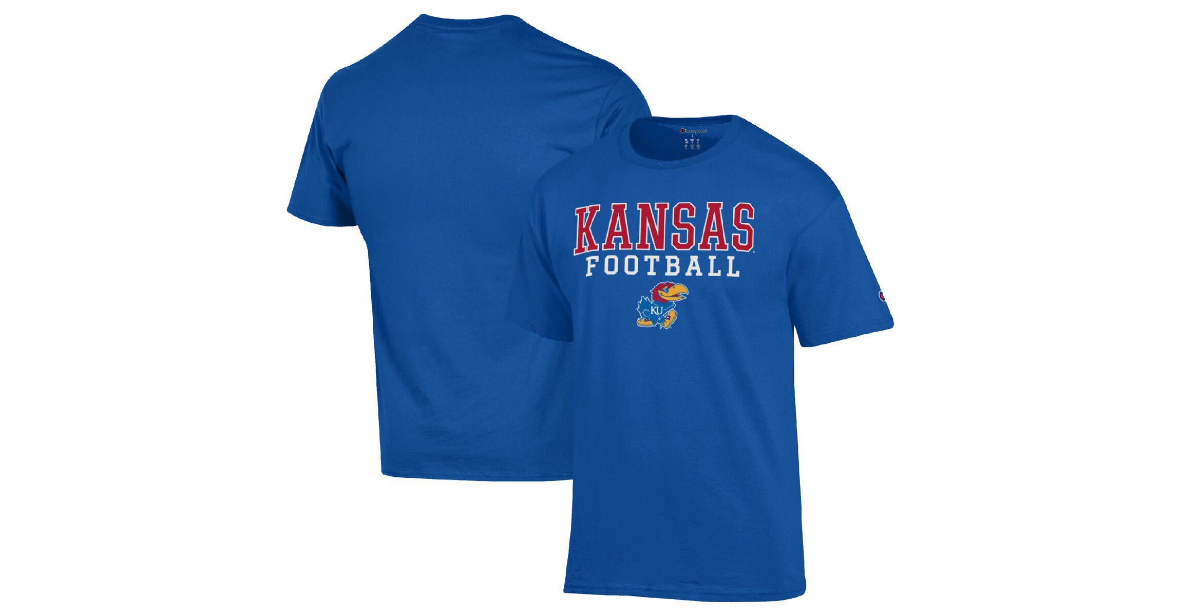 NCAA Kansas Jayhawks Football Stack T-Shirt