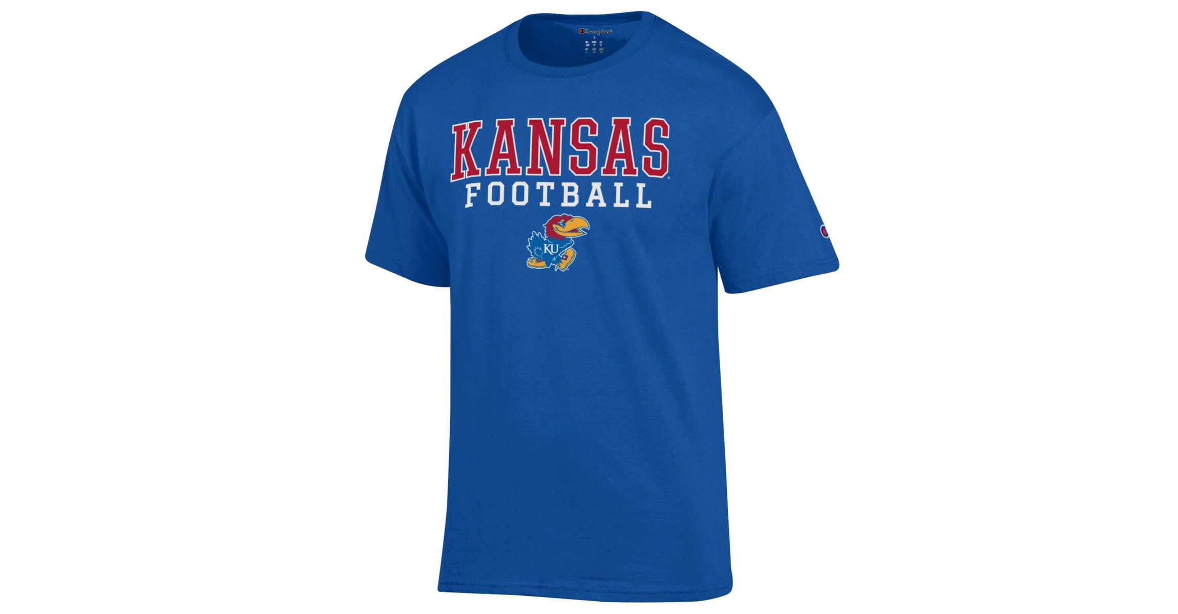 NCAA Kansas Jayhawks Football Stack T-Shirt