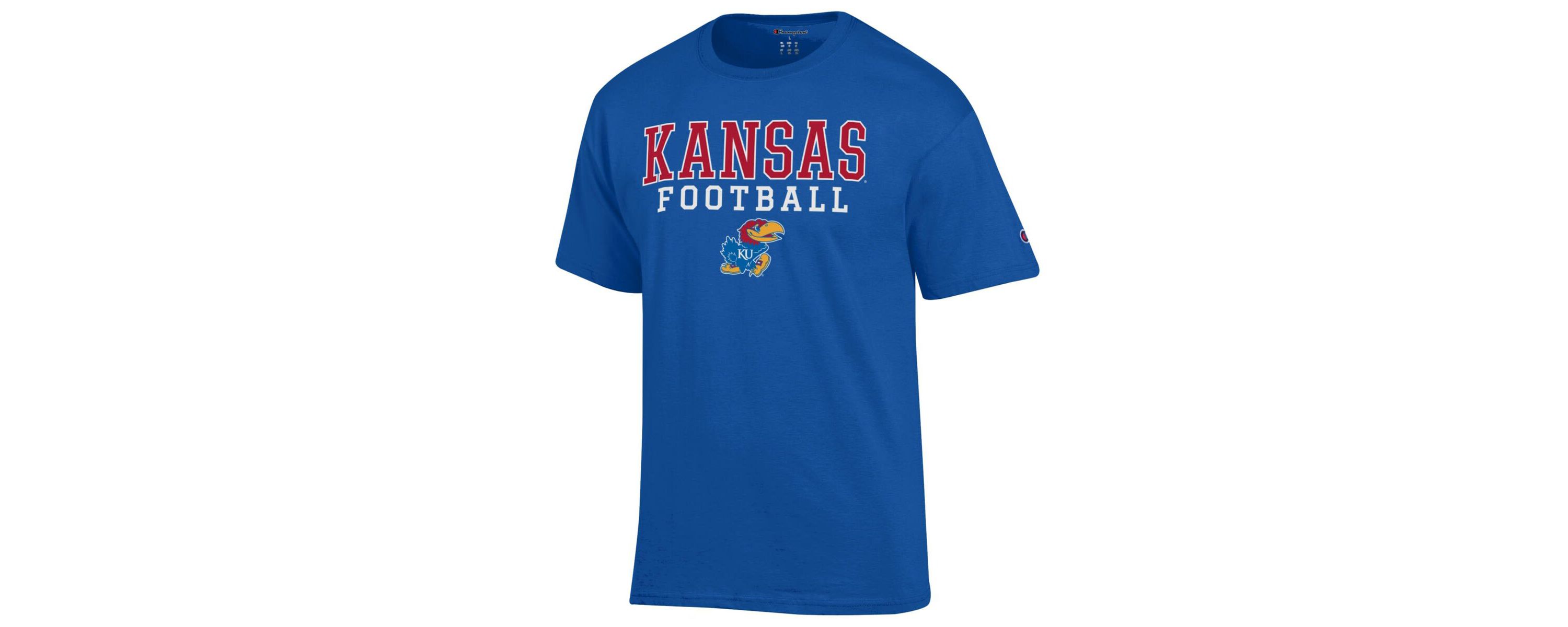 NCAA Kansas Jayhawks Football Stack T-Shirt