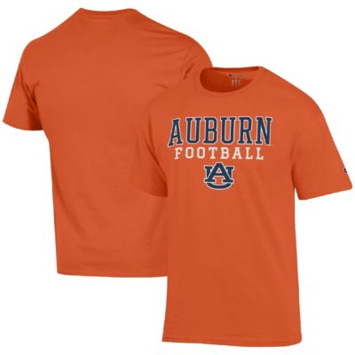 Champion Men's NCAA Auburn Tigers Football Stack T-Shirt, Orange, 3XL
