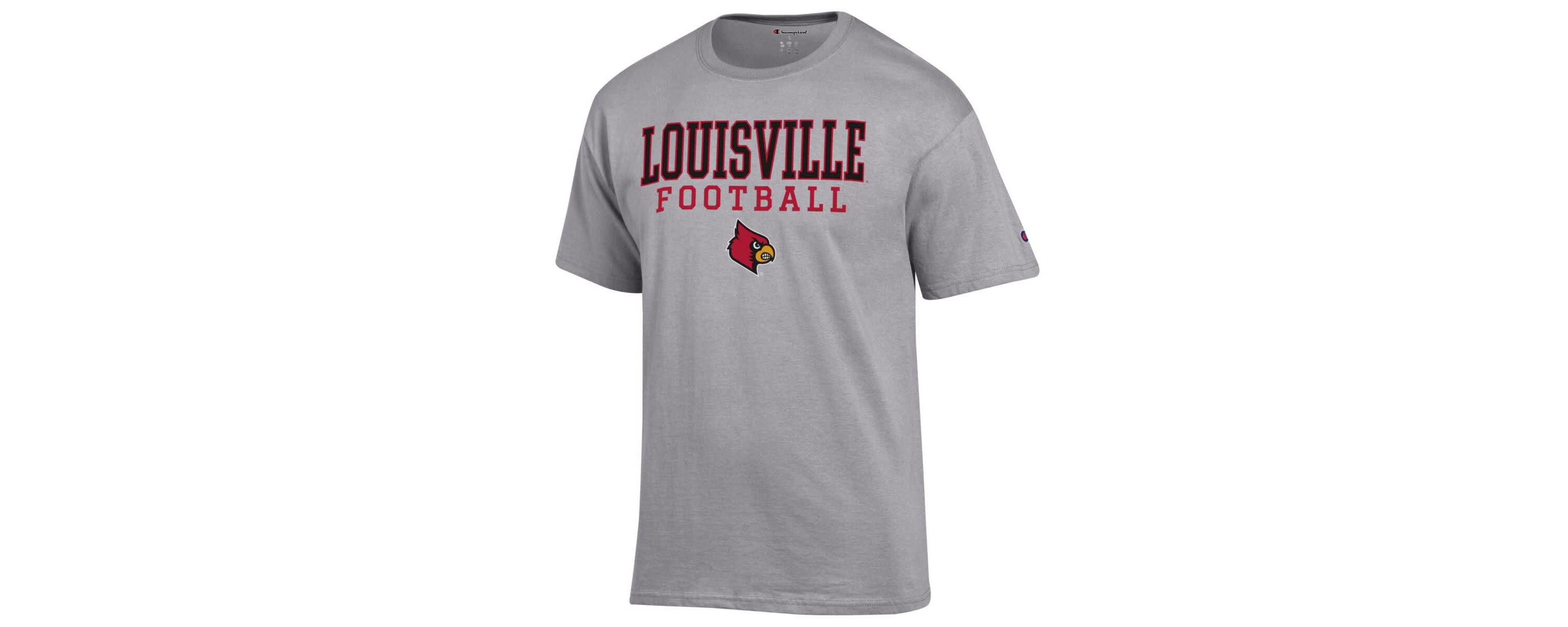 NCAA Louisville Cardinals Football Stack T-Shirt