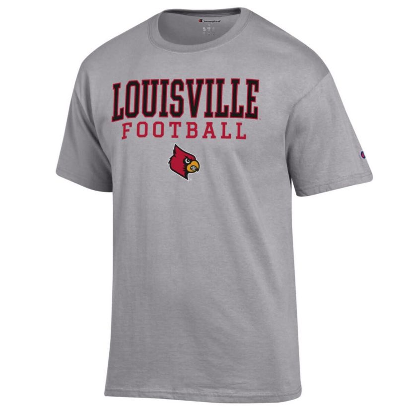 NCAA Louisville Cardinals Football Stack T-Shirt