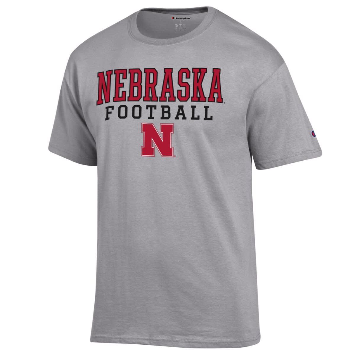 NCAA Nebraska Huskers Football Stack T-Shirt