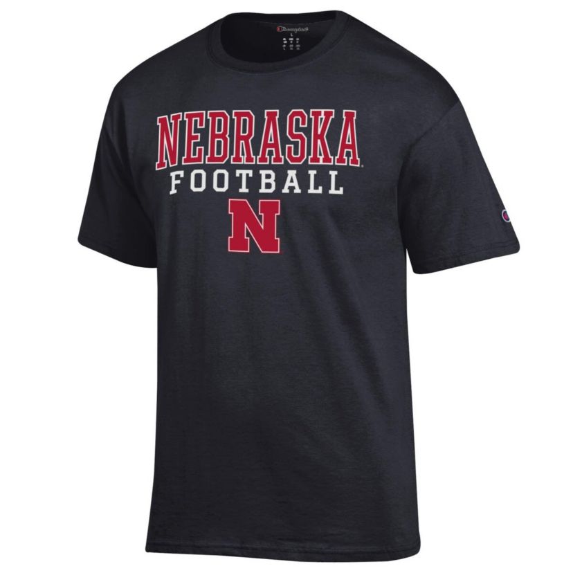 NCAA Nebraska Huskers Football Stack T-Shirt