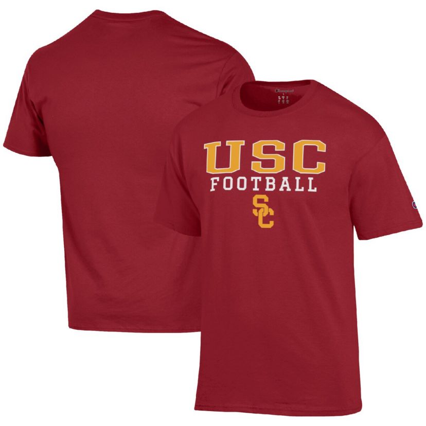 NCAA USC Trojans Football Stack T-Shirt
