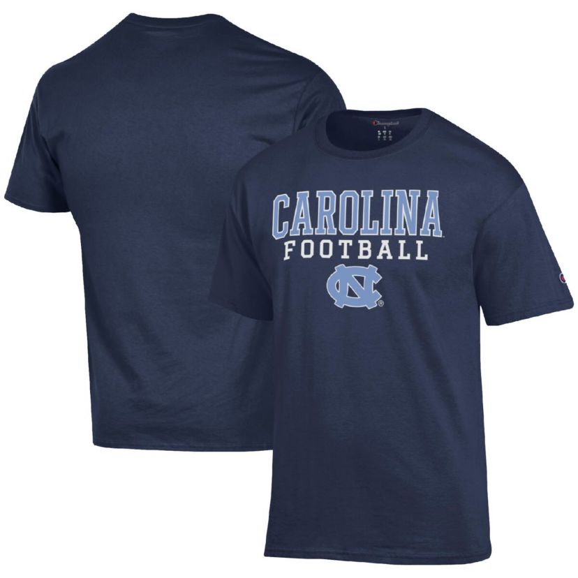 NCAA North Carolina Tar Heels Football Stack T-Shirt