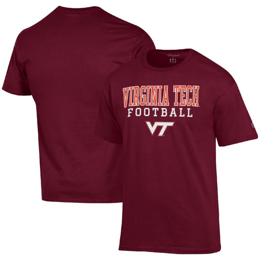 NCAA Virginia Tech Hokies Football Stack T-Shirt