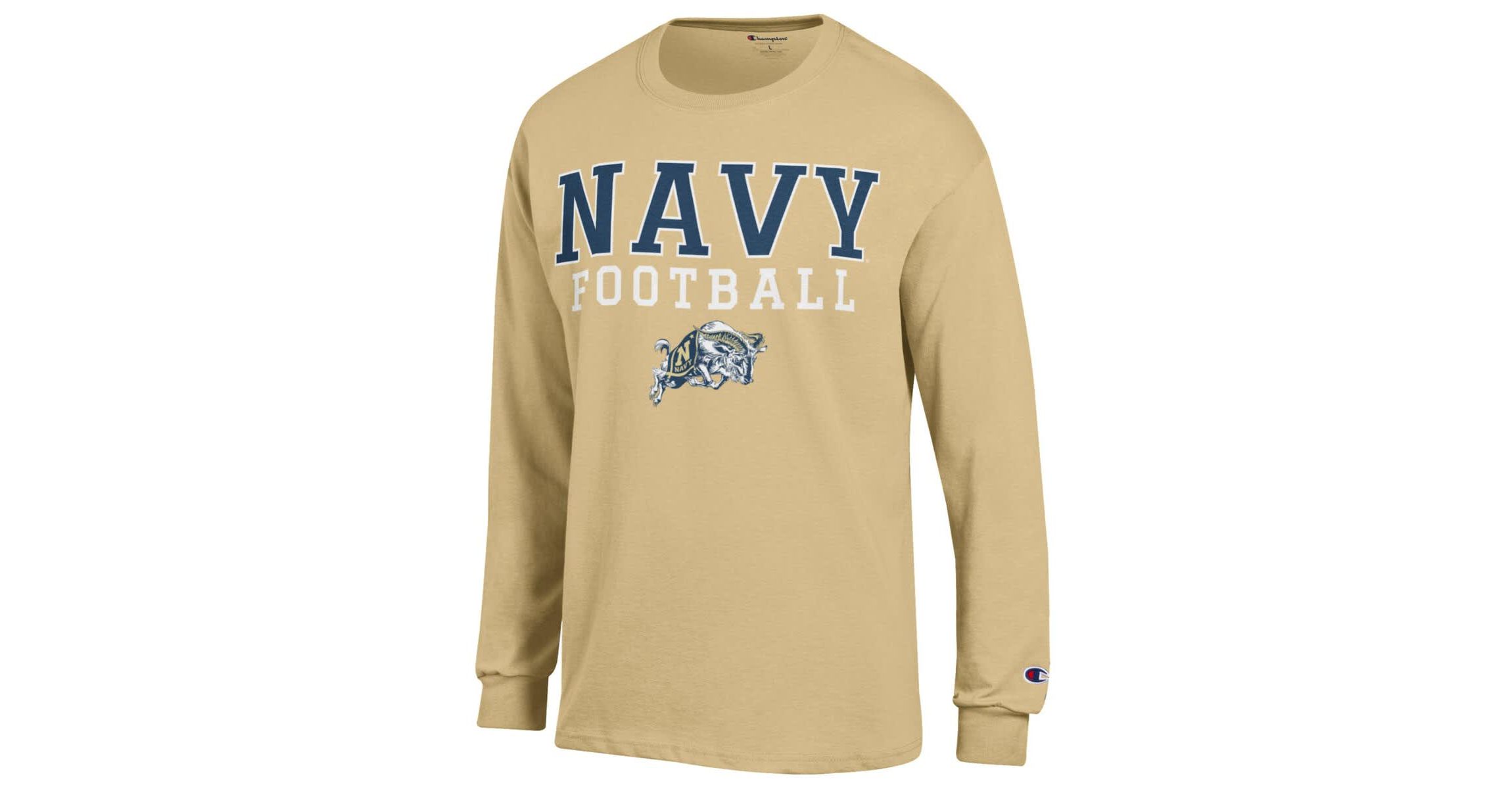 Navy Midshipmen NCAA Midshipmen Football Stack Long Sleeve T-Shirt