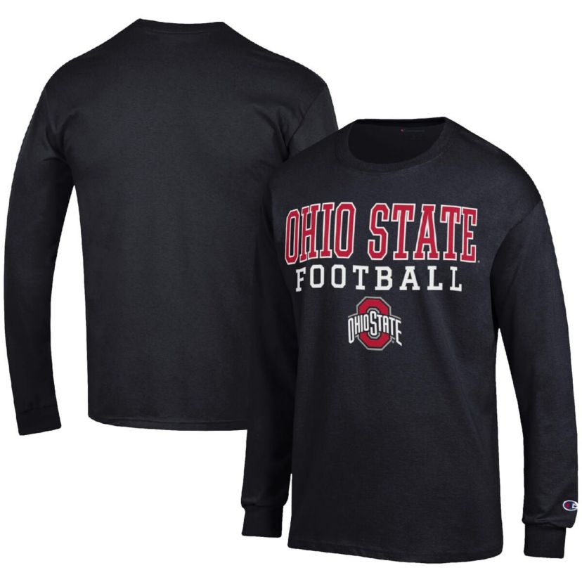 NCAA Ohio State Buckeyes Football Stack Long Sleeve T-Shirt