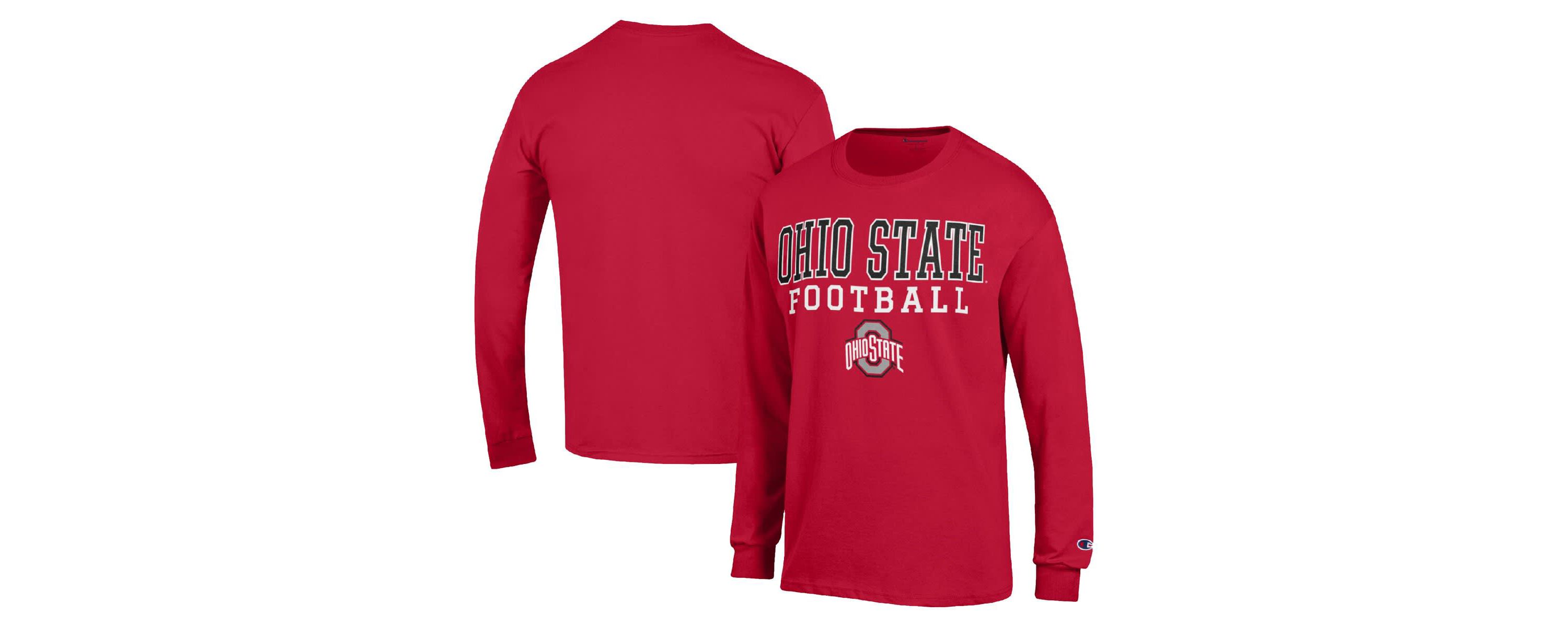 NCAA Ohio State Buckeyes Football Stack Long Sleeve T-Shirt