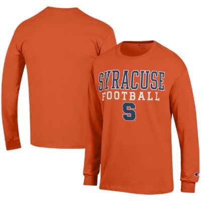 Champion Men's Syracuse Orange NCAA Syracuse Football Stack Long Sleeve T-Shirt, 2XL