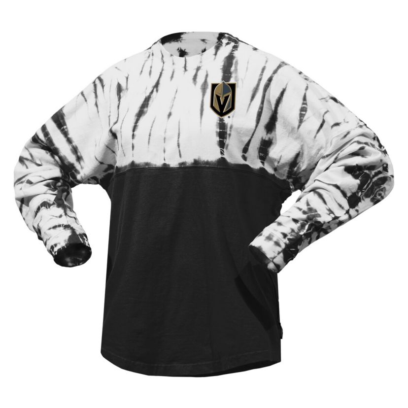 NHL Unisex Vegas Golden Knights Crystal Half Dye Long Sleeve T-Shirt