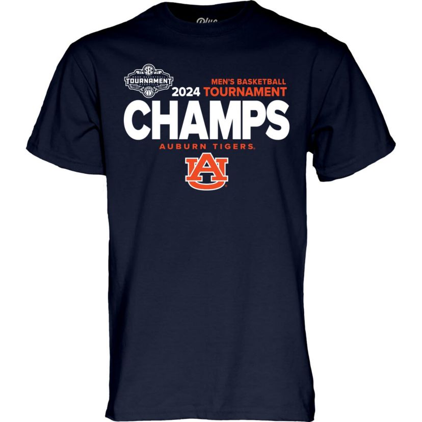 NCAA Auburn Tigers 2024 SEC Basketball Conference Tournament s Locker Room T-Shirt