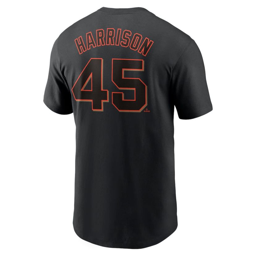 MLB Nike Kyle Harrison San Francisco Giants Fuse Name & Number T-Shirt