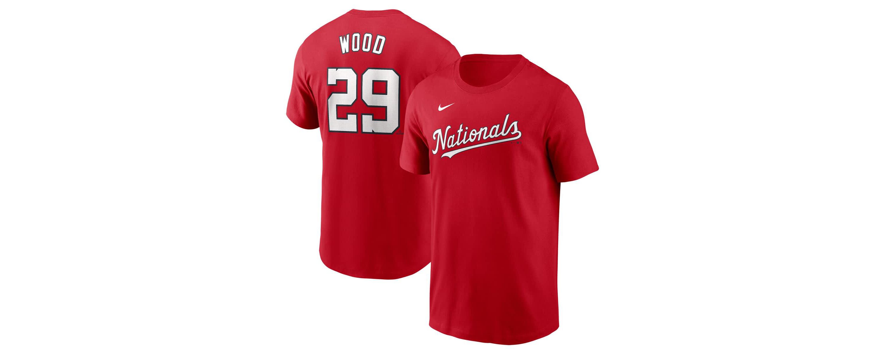 MLB Nike James Wood Washington Nationals Fuse Name & Number T-Shirt
