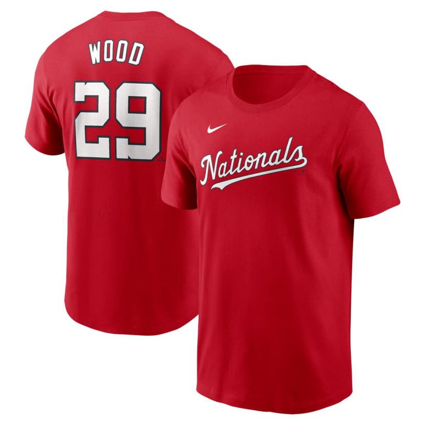 MLB Nike James Wood Washington Nationals Fuse Name & Number T-Shirt
