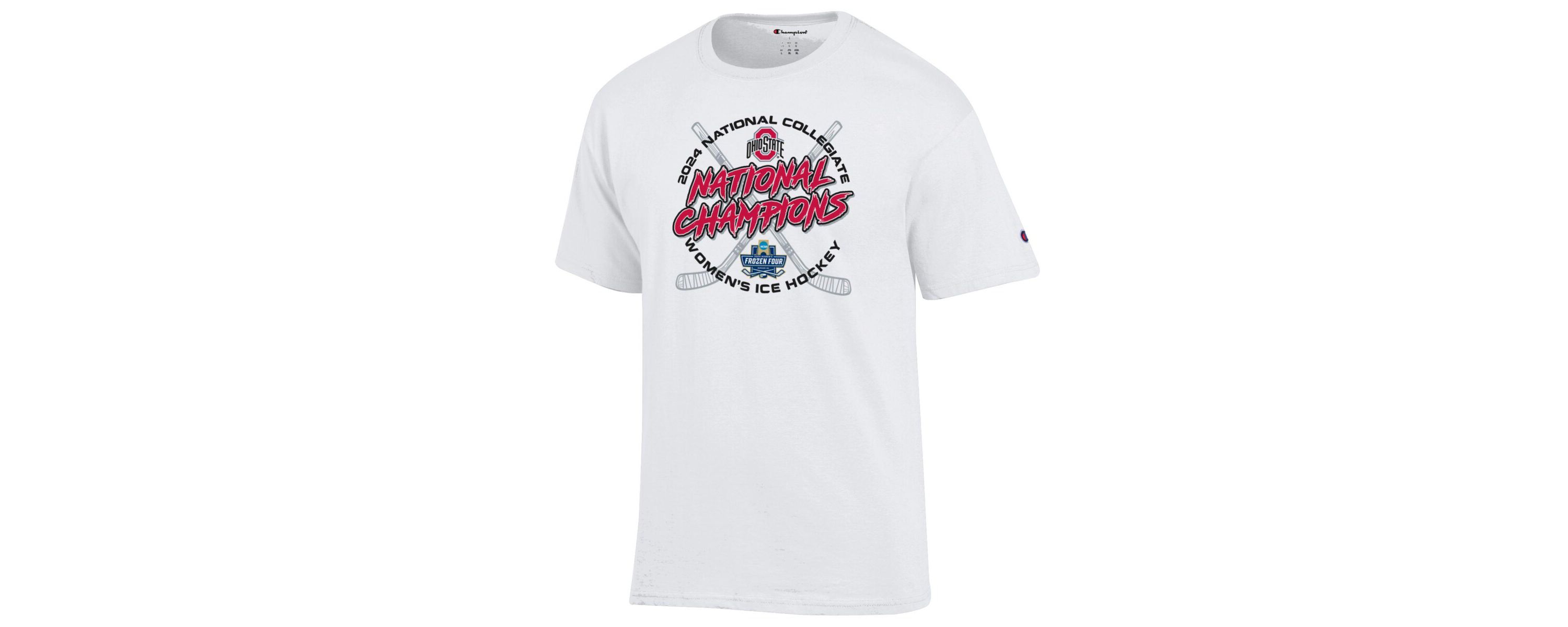 NCAA Unisex Ohio State Buckeyes 2024 NCAA Ice Hockey National s Locker Room T-Shirt