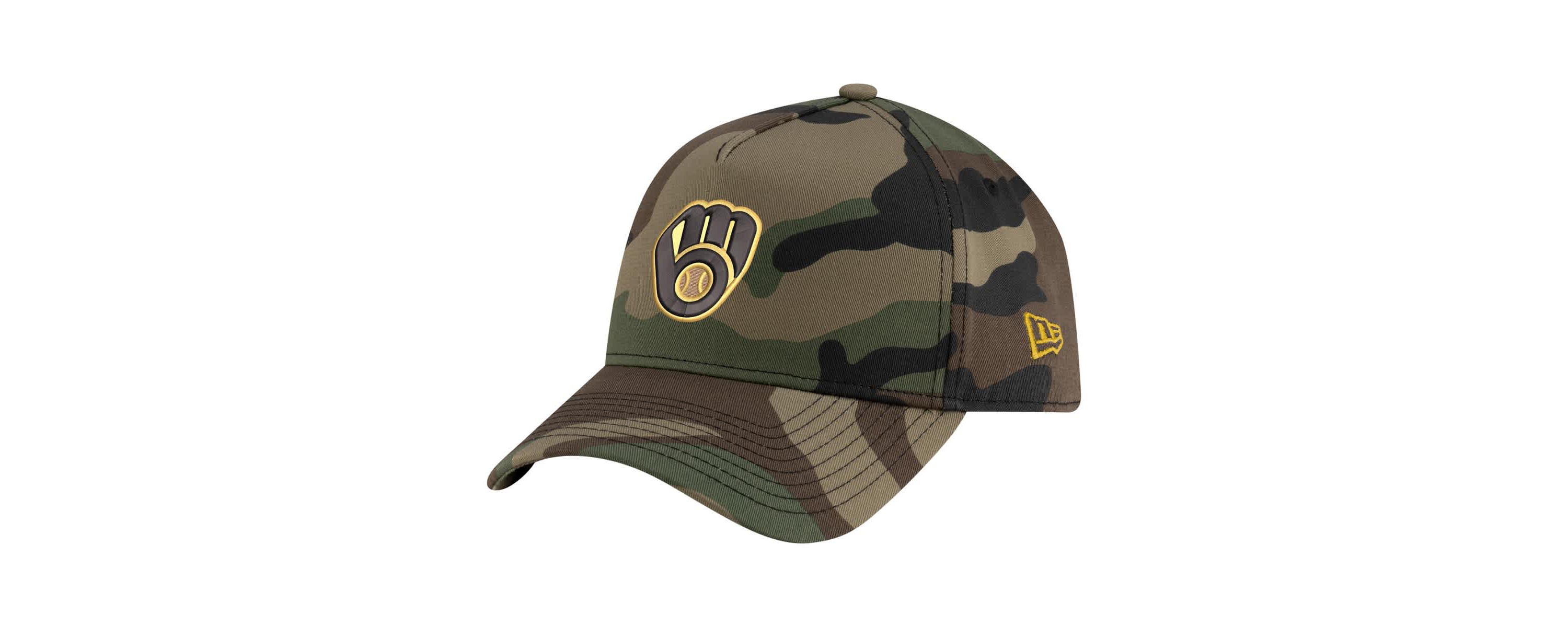 MLB Milwaukee Brewers Woodland Team Pop 9FORTY A-Frame Adjustable Hat