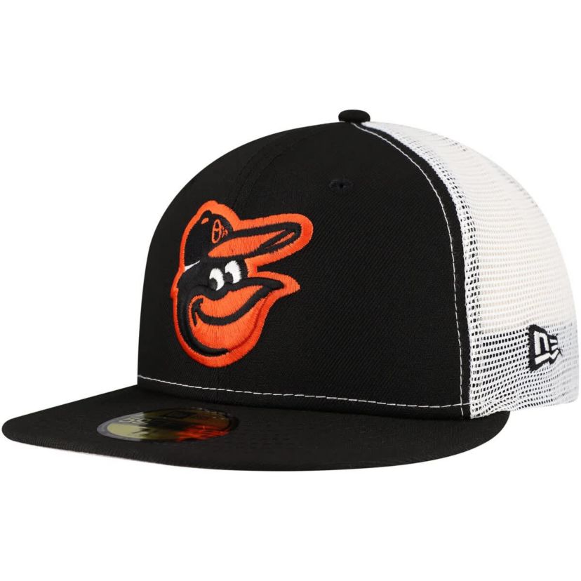 MLB Baltimore Orioles Team Color 59FIFTY Trucker Fitted Hat
