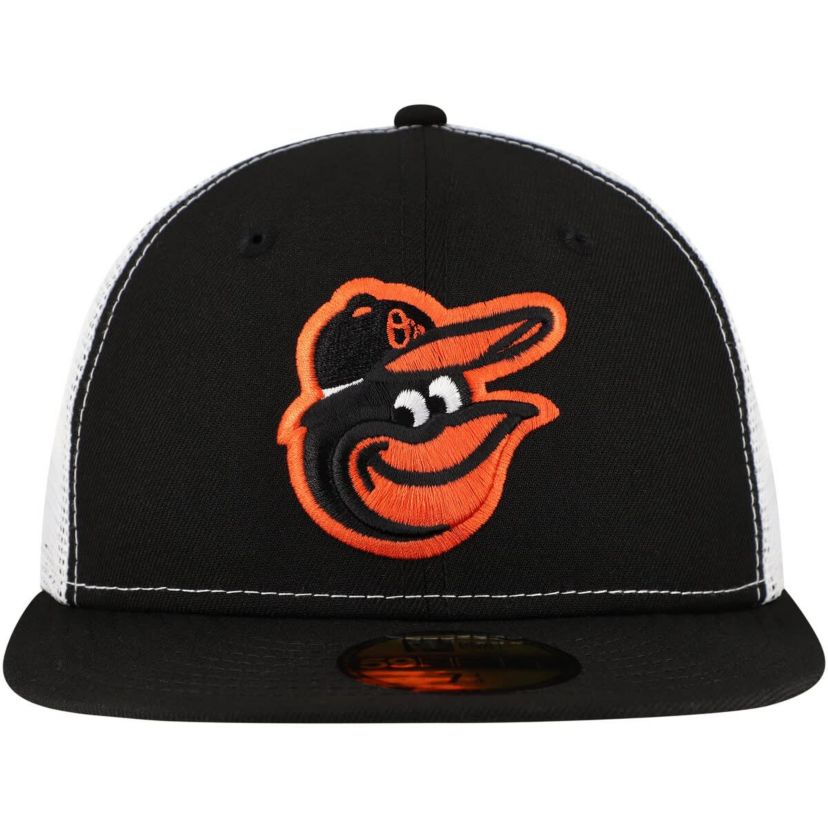MLB Baltimore Orioles Team Color 59FIFTY Trucker Fitted Hat