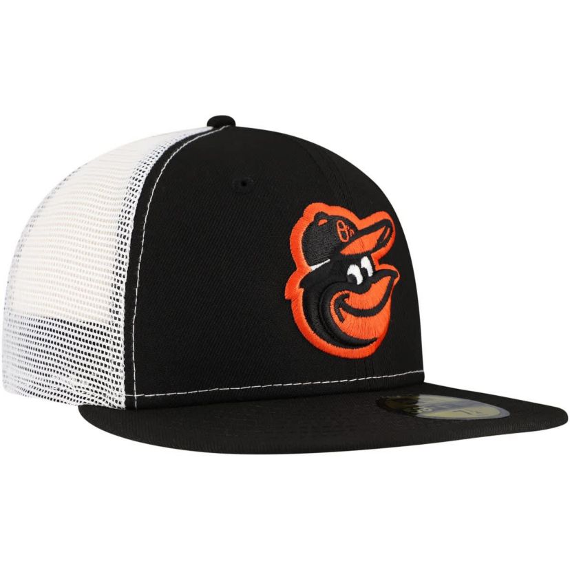 MLB Baltimore Orioles Team Color 59FIFTY Trucker Fitted Hat