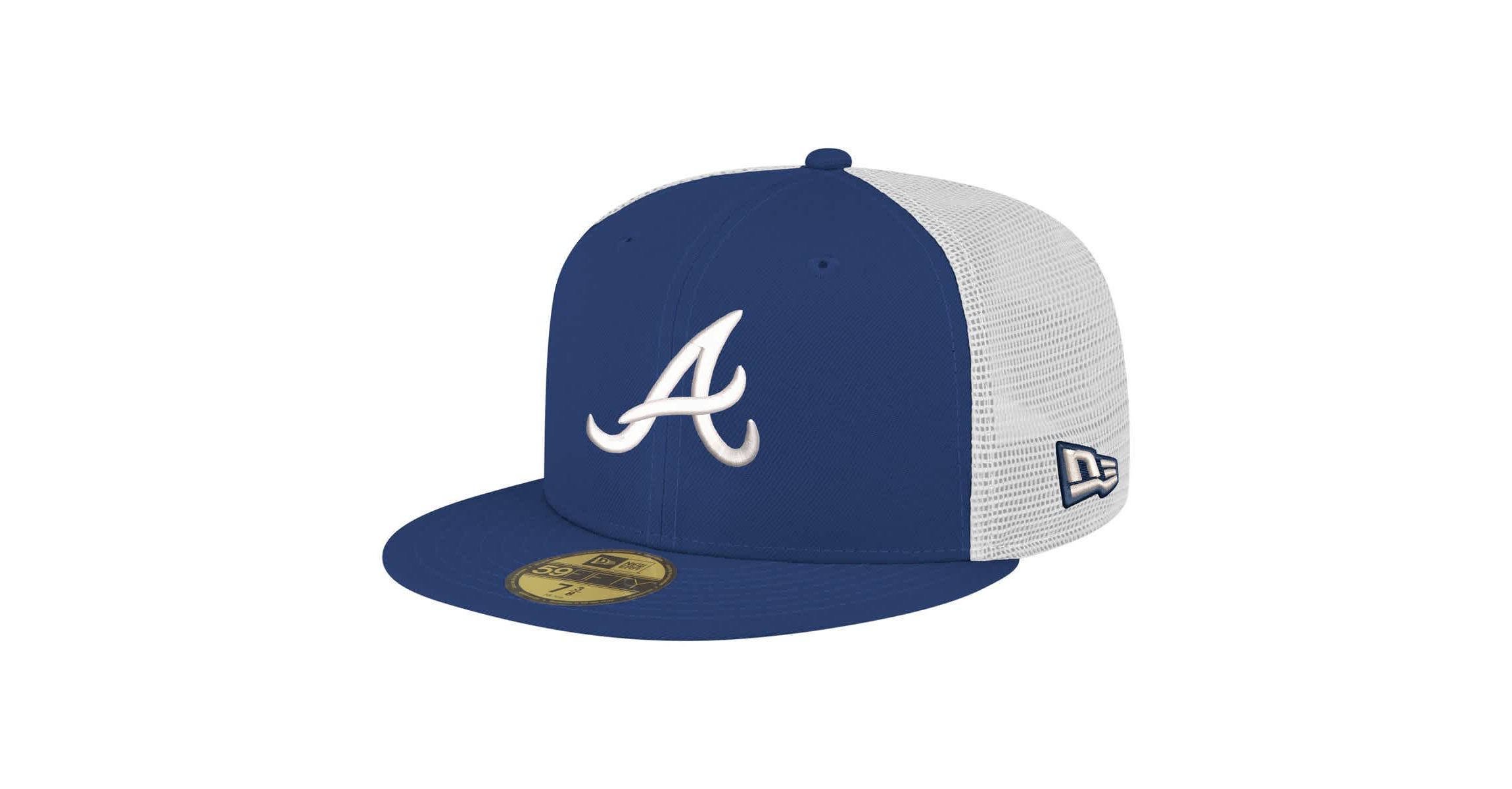 MLB Atlanta Braves Team Color 59FIFTY Trucker Fitted Hat