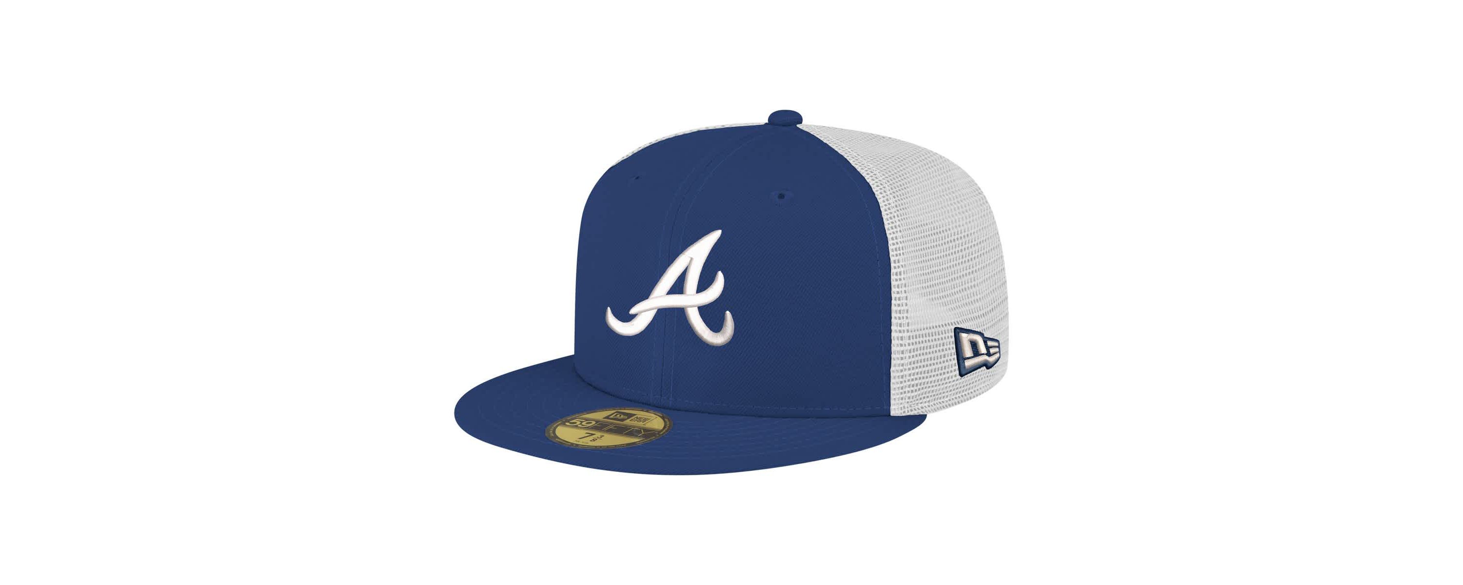 MLB Atlanta Braves Team Color 59FIFTY Trucker Fitted Hat