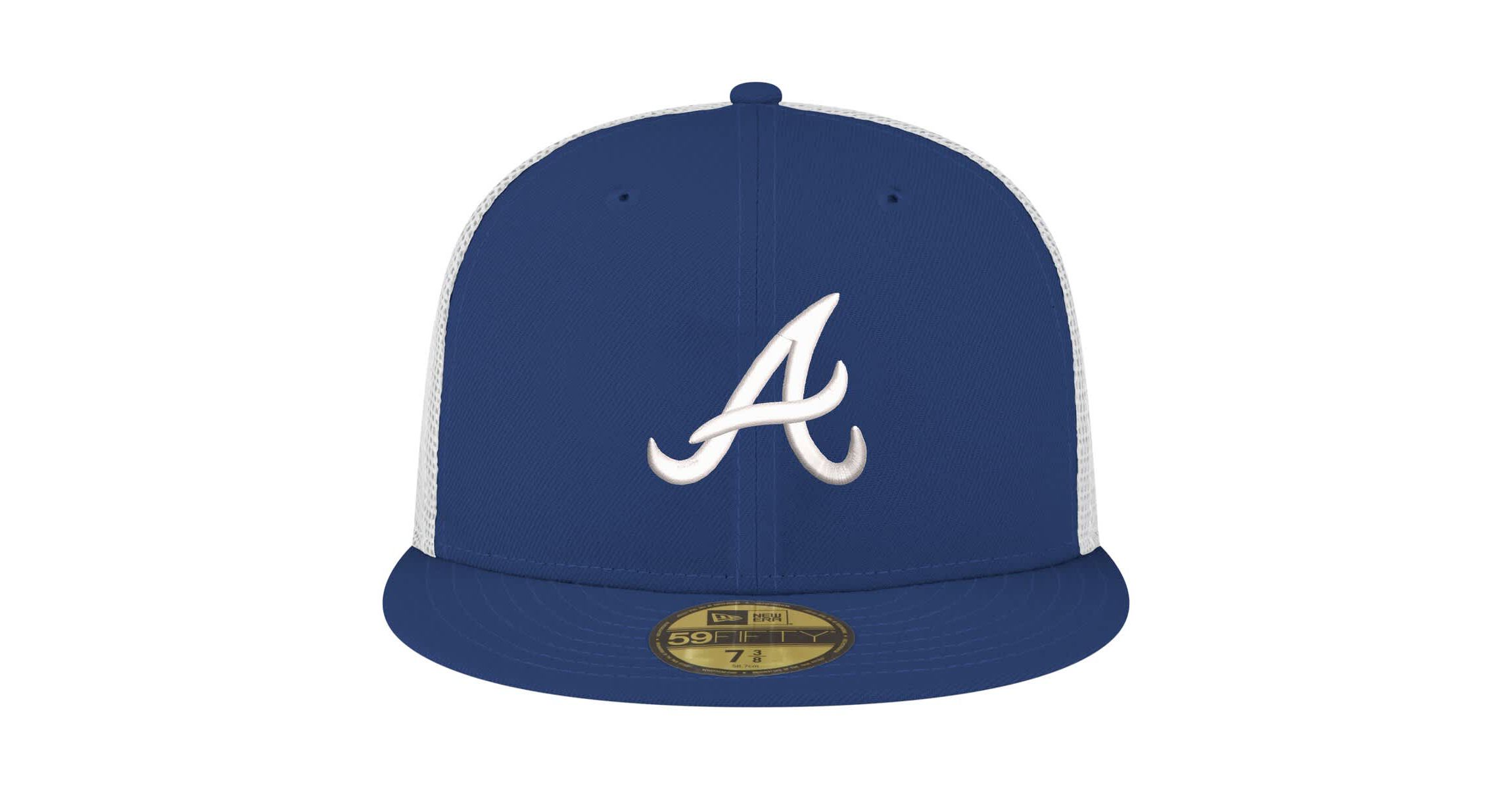 MLB Atlanta Braves Team Color 59FIFTY Trucker Fitted Hat