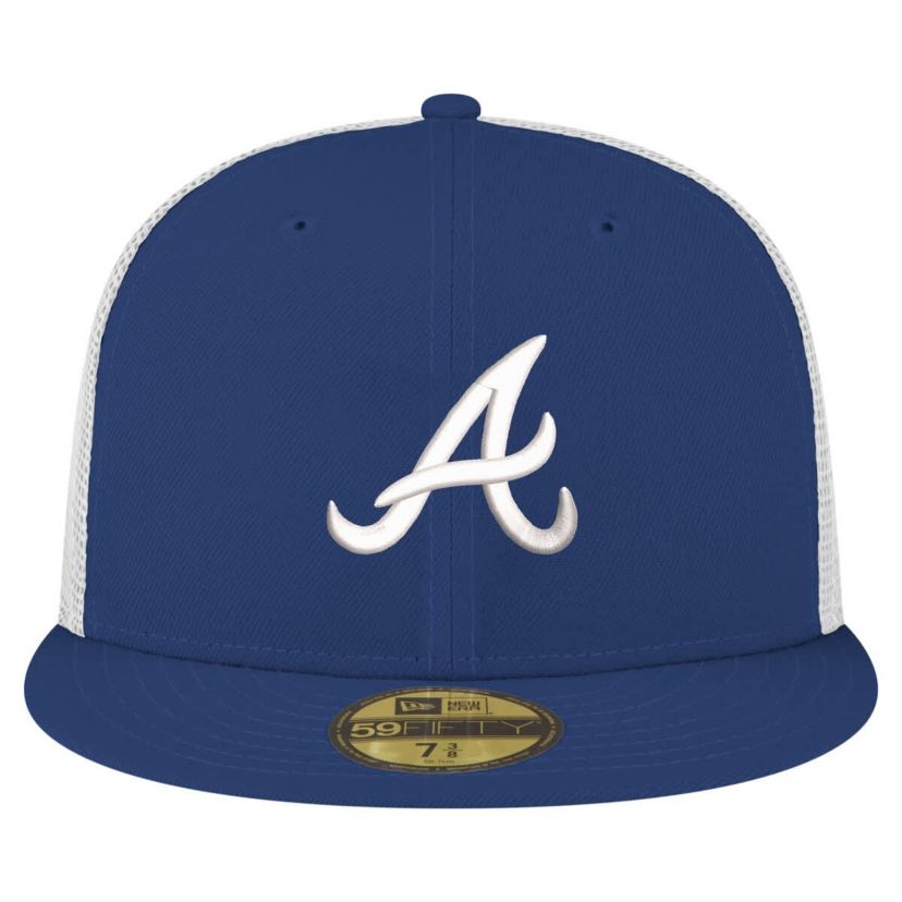 MLB Atlanta Braves Team Color 59FIFTY Trucker Fitted Hat