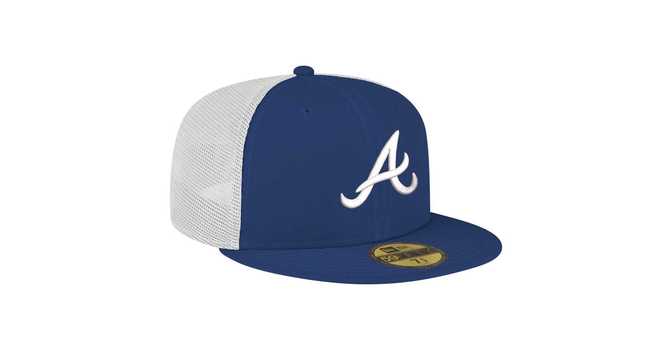 MLB Atlanta Braves Team Color 59FIFTY Trucker Fitted Hat