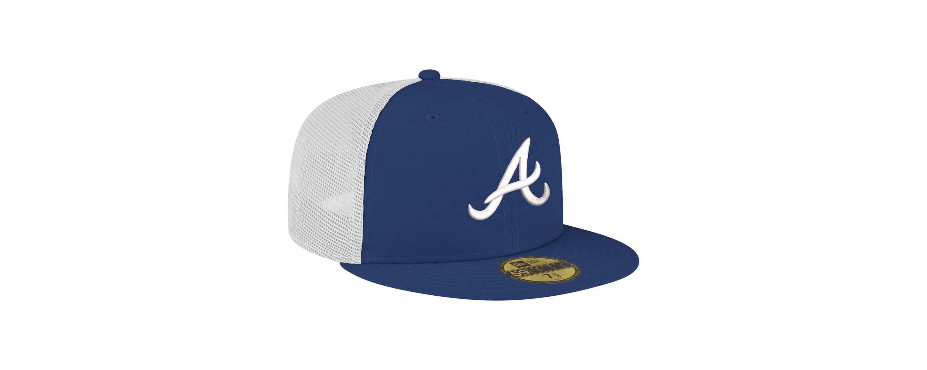 MLB Atlanta Braves Team Color 59FIFTY Trucker Fitted Hat