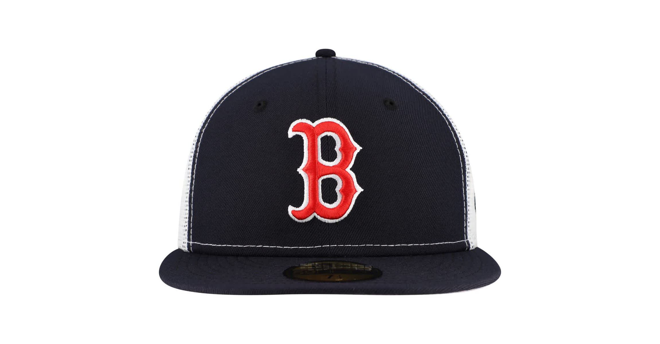 Boston Red Sox MLB Boston Sox Team Color 59FIFTY Trucker Fitted Hat