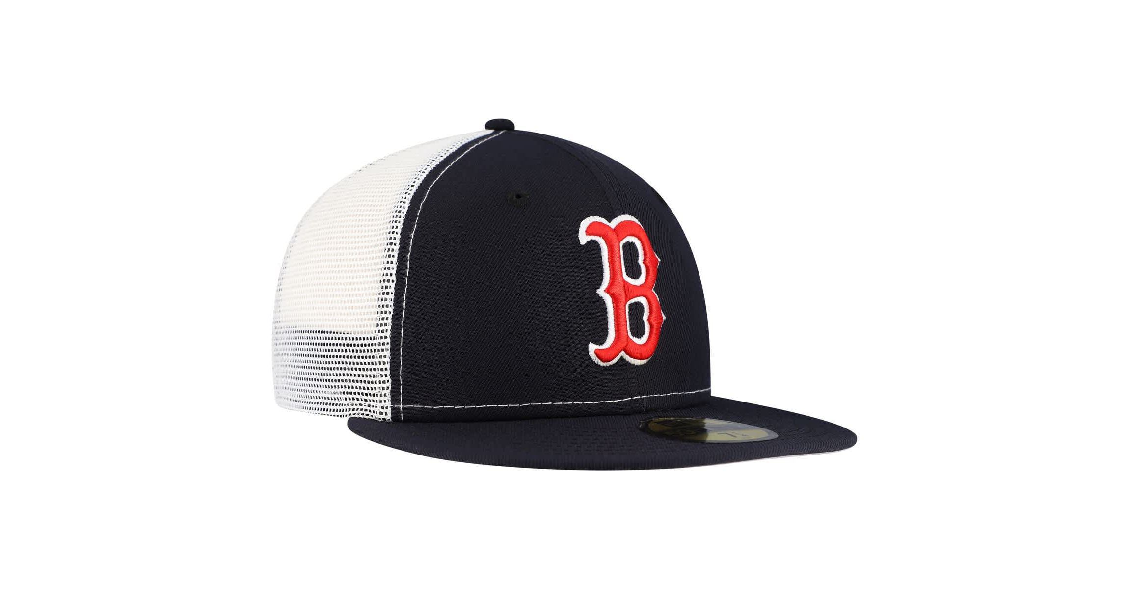 Boston Red Sox MLB Boston Sox Team Color 59FIFTY Trucker Fitted Hat