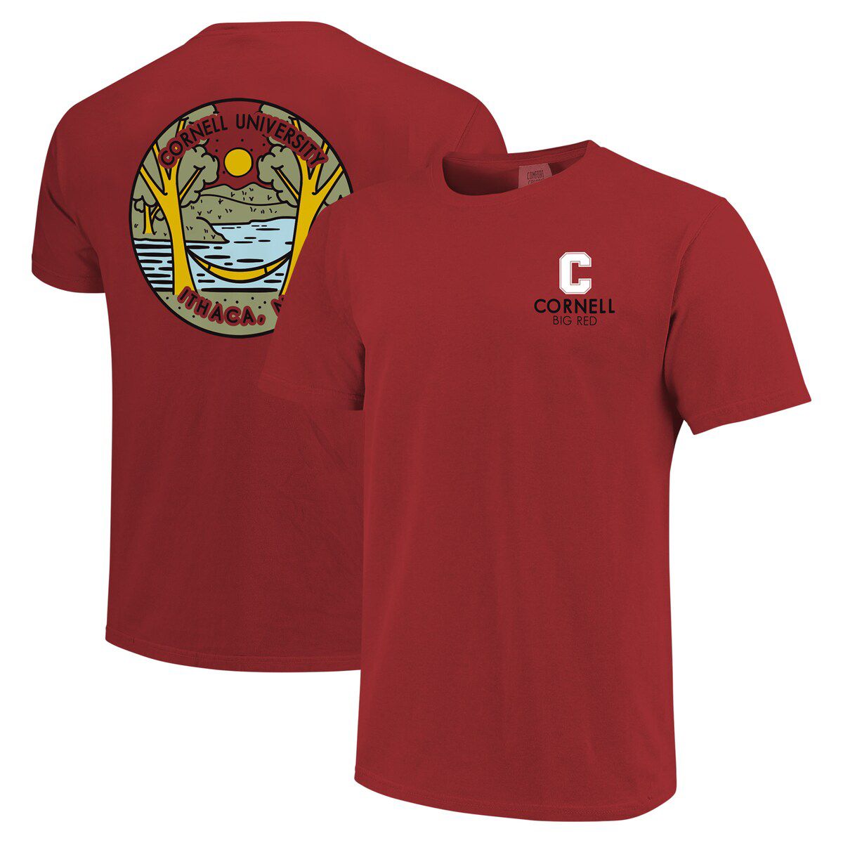 Cornell Big Red NCAA Unisex Cornell Big Scenic T-Shirt