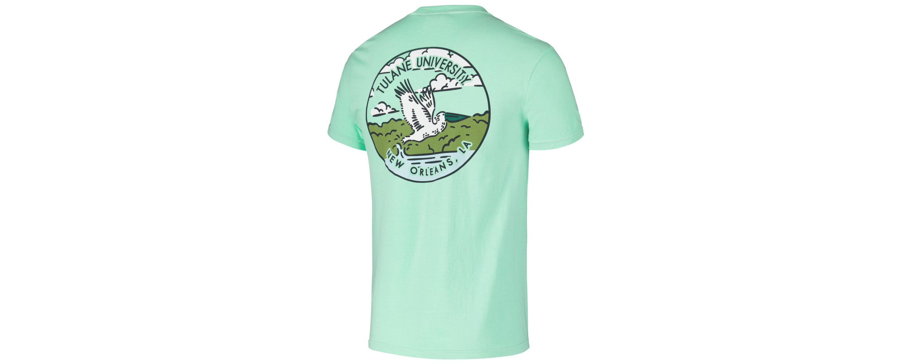 Tulane Green Wave NCAA Unisex Tulane Wave Scenic T-Shirt