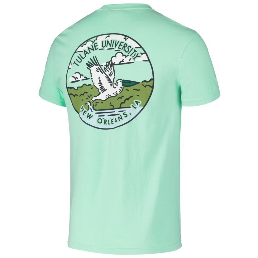Tulane Green Wave NCAA Unisex Tulane Wave Scenic T-Shirt