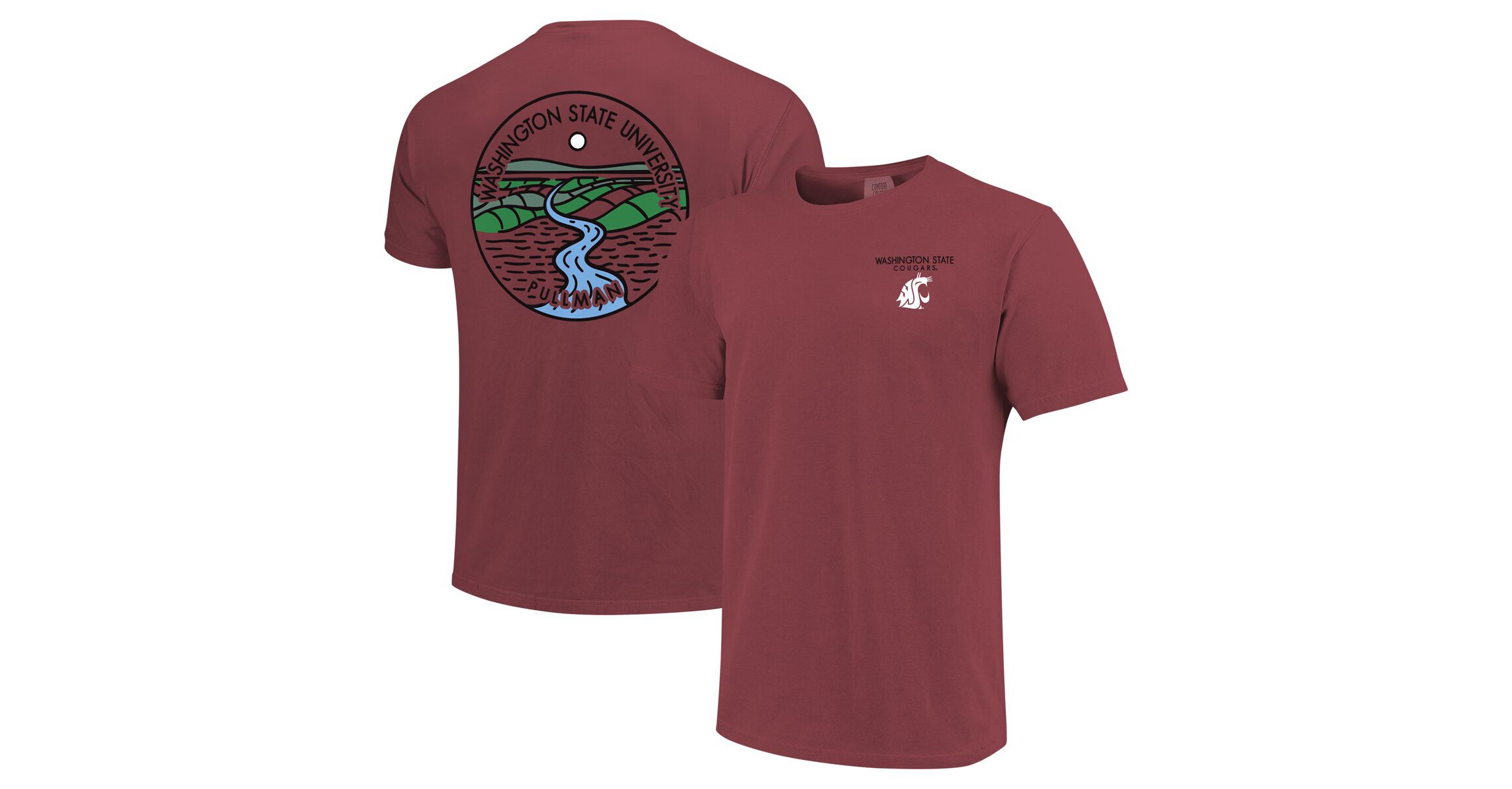 NCAA Unisex Washington State Cougars Scenic T-Shirt