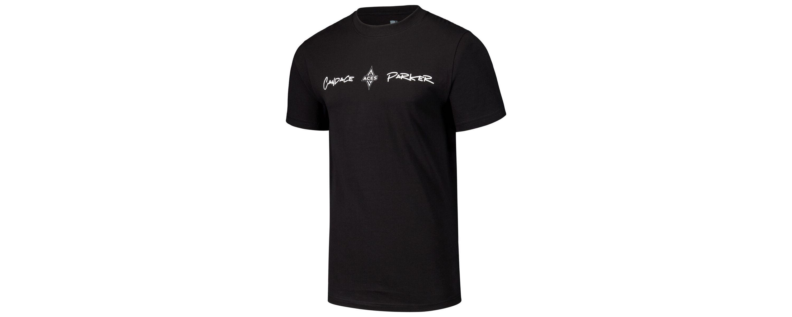 WNBA Unisex Candace Parker Las Vegas Aces Player Signature Name & Number T-Shirt